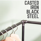 Wall And Floor Mounted Clothing Rack By PIPE DECOR