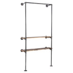 2 Shelf-Wall Mounted Clothing Rack