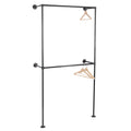 Wall Mounted Double Hung Clothing Rack