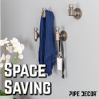 Tee-Shaped Wall Hook Kit (2 Pack)