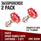 Red Industrial Spigot Handle (2-Pack)