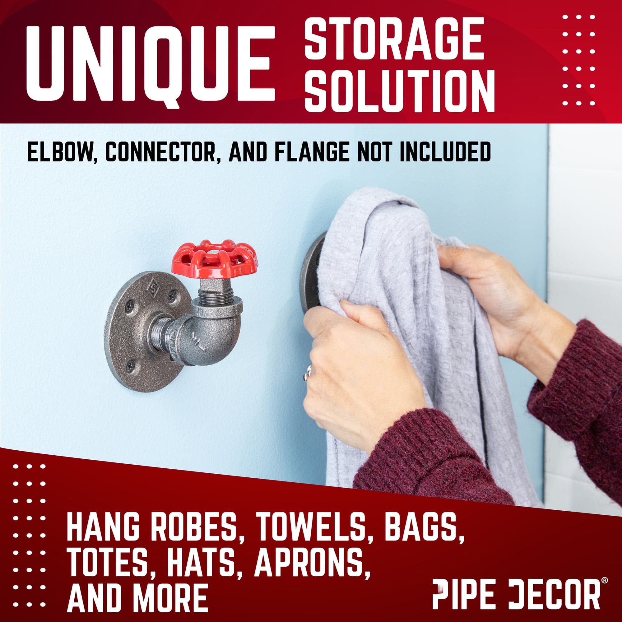 Red Industrial Spigot with Plug (2-Pack)