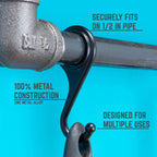 Pipe Hook for 1/2in. Black Pipe