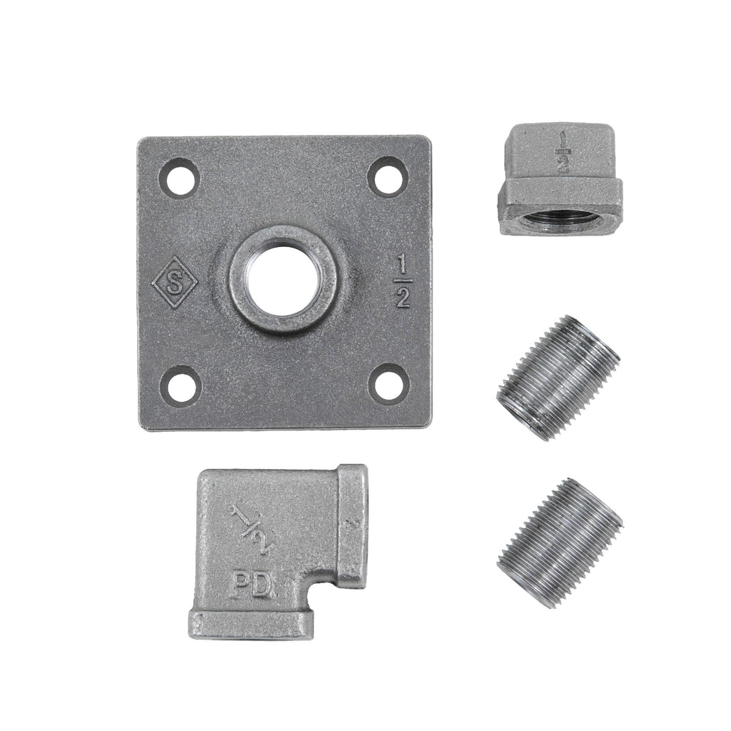 90 Degree Square Elbow Wall Hook Kit