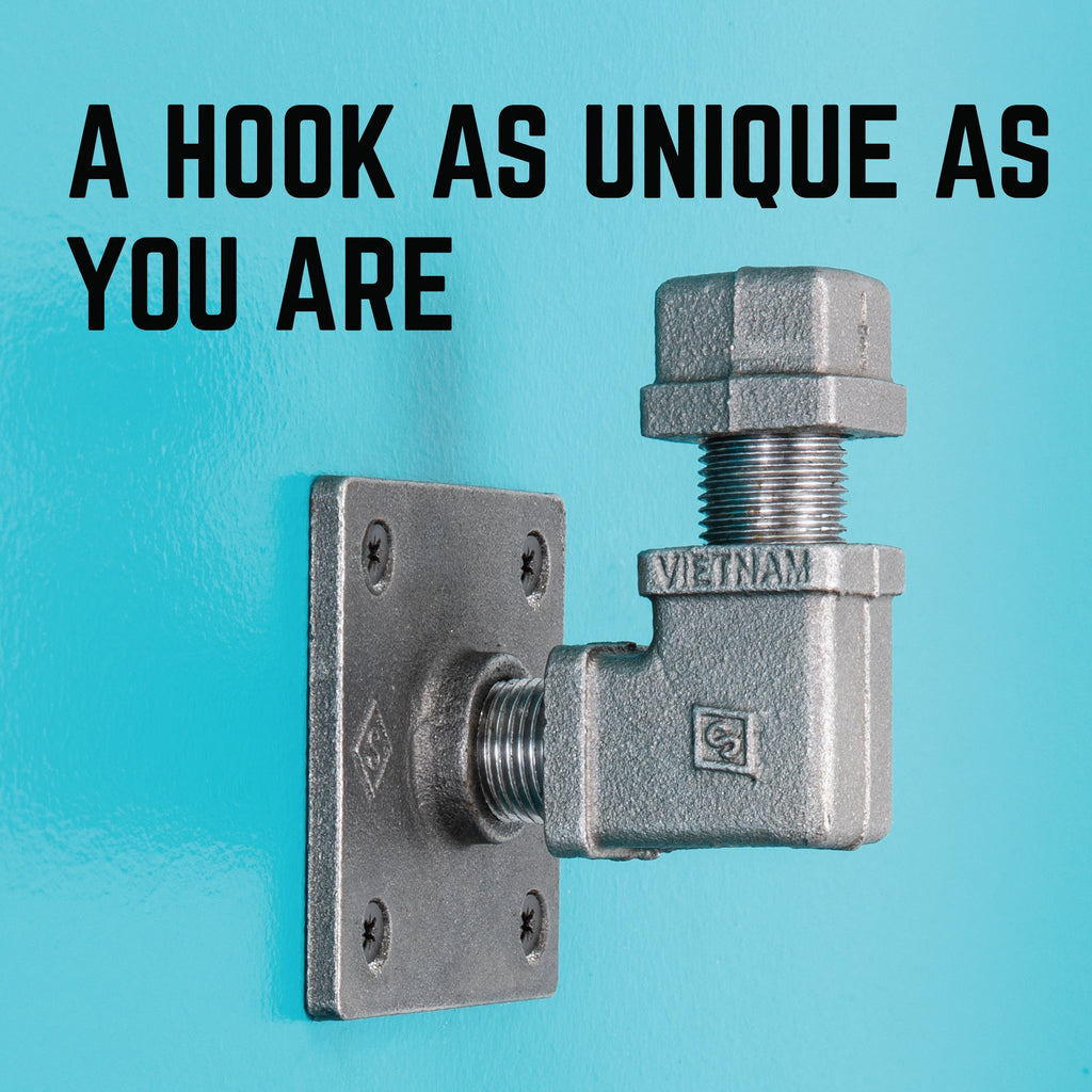 90 Degree Square Elbow Wall Hook Kit