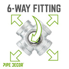 1 in. Galvanized 6-Way Fitting