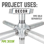1 in. Galvanized 6-Way Fitting