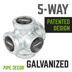 1 in. Galvanized 5-Way Fitting
