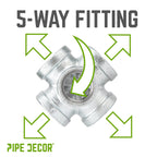 3/4 in. Galvanized 5-Way Fitting