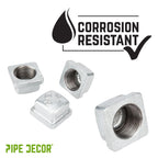 1 in. Galvanized Square Cap