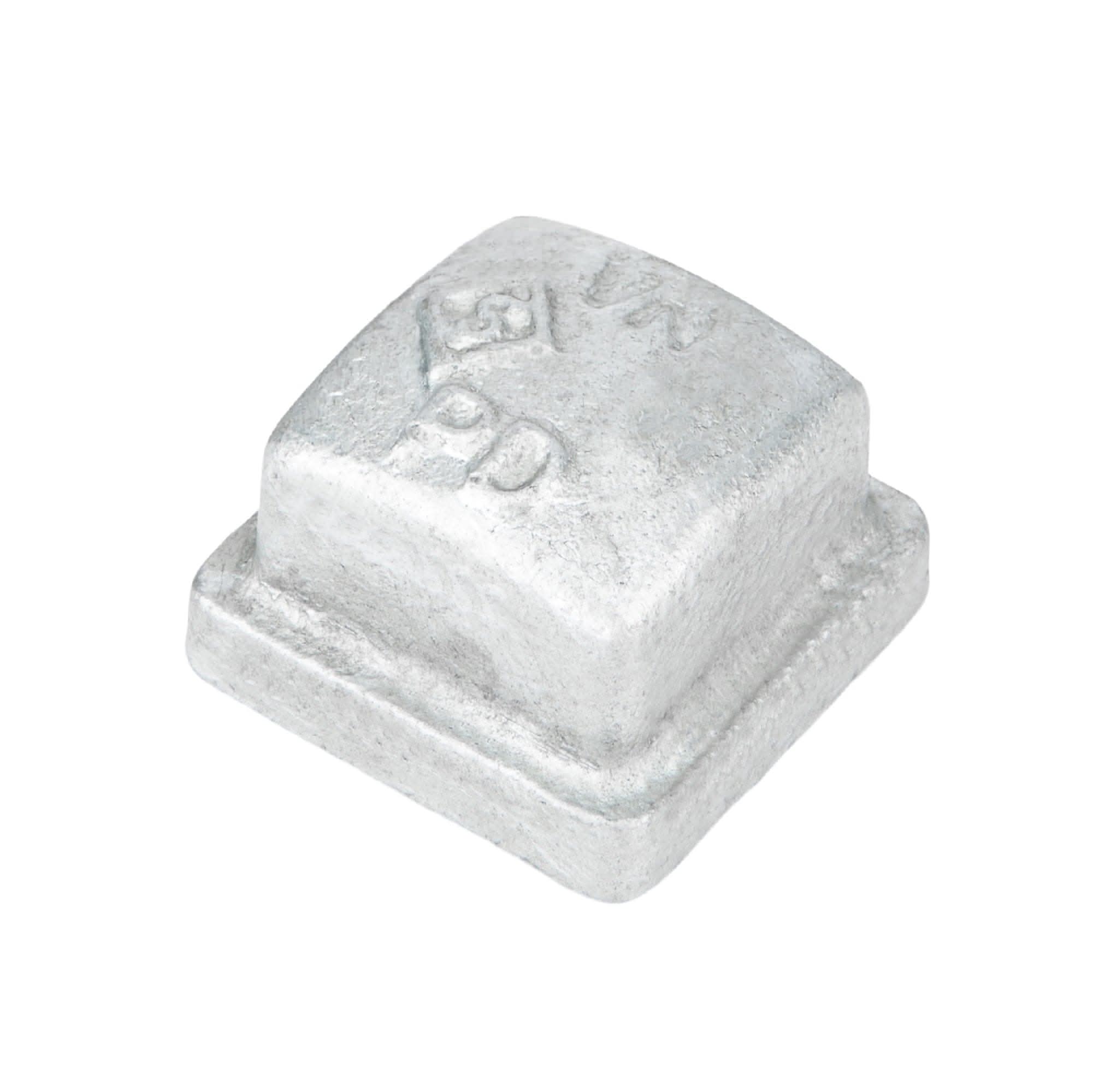 1/2 in. Galvanized Square Cap