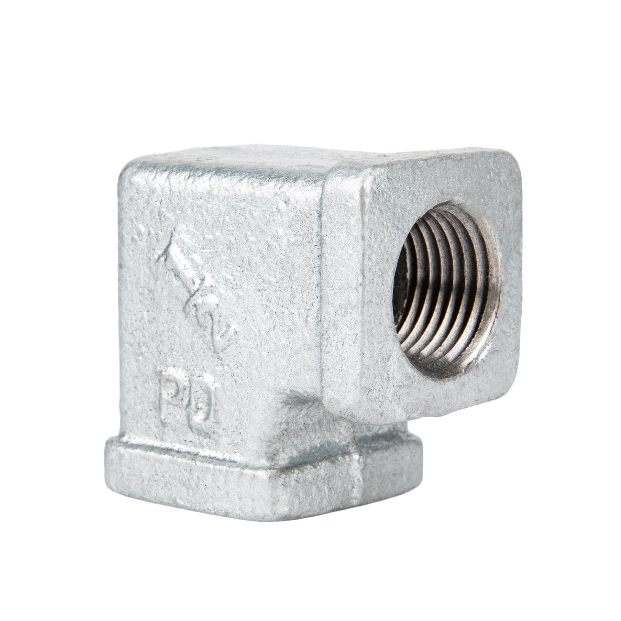 1/2 in. Galvanized Square 90 Degree Elbow