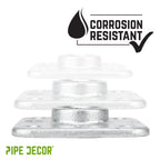 1 in. Galvanized Square Floor Flange
