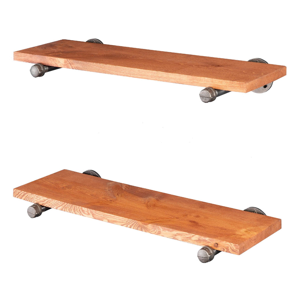 RESTORE Sunset Cedar 24 in. Shelves with Straight Brackets