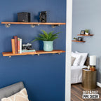 RESTORE Sunset Cedar 36 in. Shelves with Straight Brackets