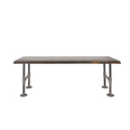RESTORE Boulder Black Solid Live Edge Wood Accent Bench