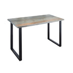 Skyline Riverstone Grey Solid Wood Desk with 28 in. Landscape Legs