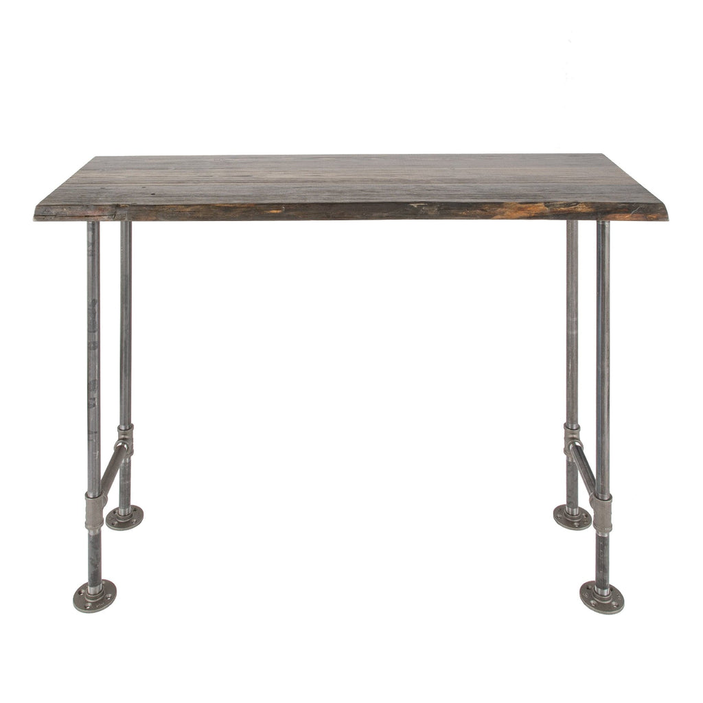 RESTORE Boulder Black Solid Live Edge Wood Console Table