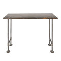 RESTORE Boulder Black Solid Live Edge Wood Console Table