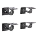 1/2 in. x 4 in. Square Double Flange Shelf Bracket Kit, 4 Pack