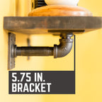 1/2 in. x 4 in. Square Double Flange Shelf Bracket Kit, 4 Pack