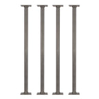 1 in. x 30 in. Square Flange Pipe Table Legs - 4 Pack