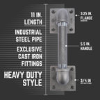 3/4 in. Square Barn Door Handle - 11 in. L