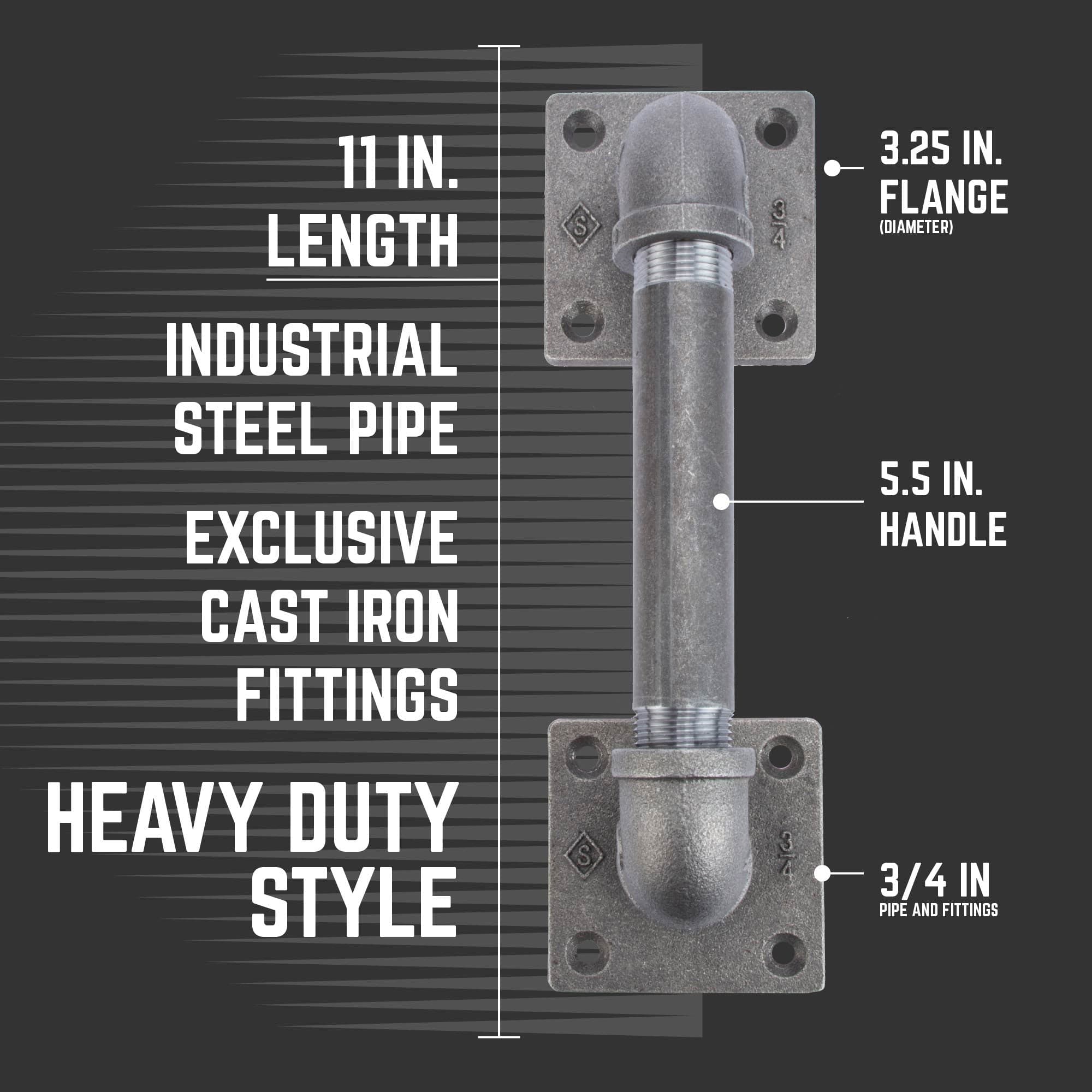 3/4 in. Square Barn Door Handle - 11 in. L