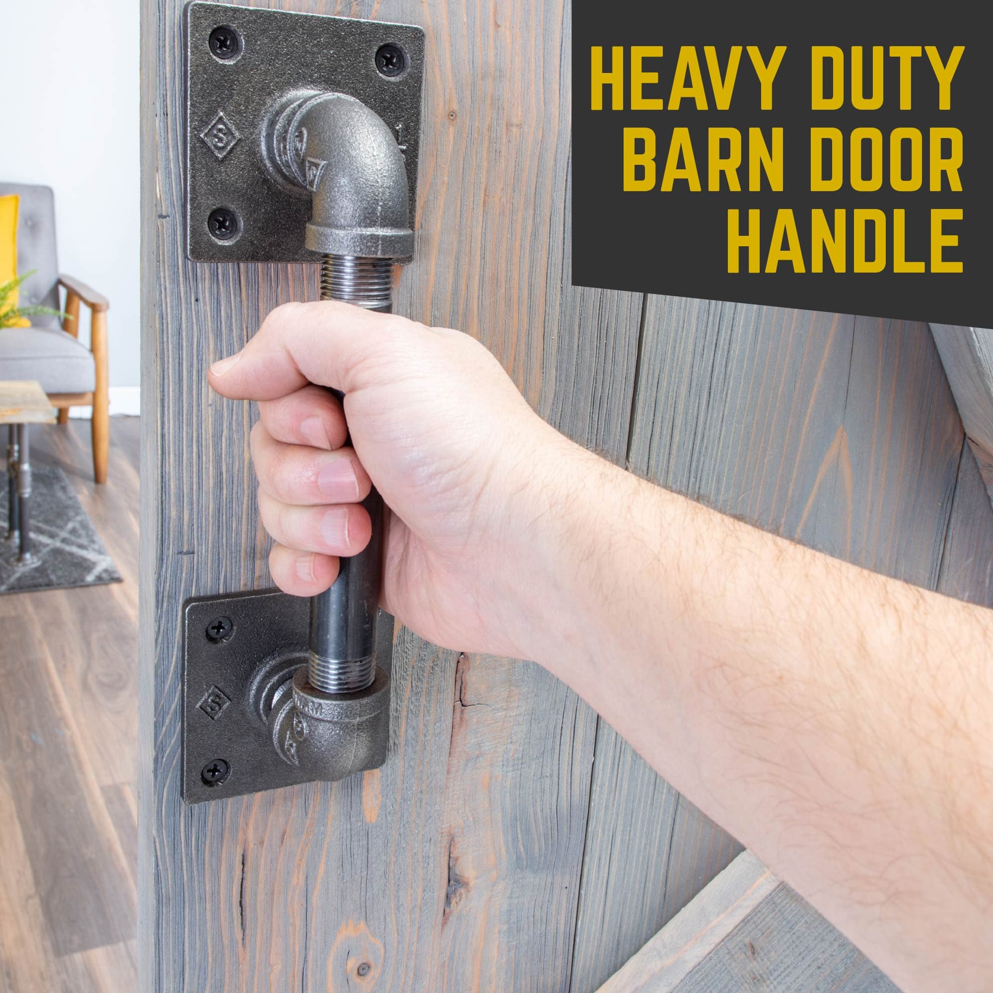 3/4 in. Square Barn Door Handle - 11 in. L
