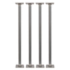 3/4 in. x 24 in. Square Flange Pipe Table Legs - 4 Pack