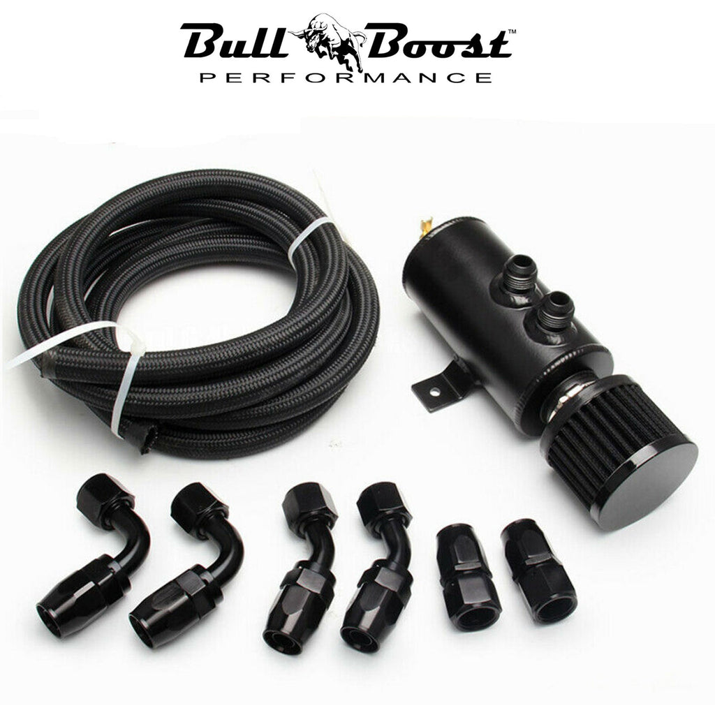 Universal Performance Oil Catch Can 2 Port -10AN Breather 750mL Baffle Tank