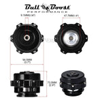 Q BV50 Black 50mm Blow Off Valve (BOV) - Up to 35PSI - 6PSI + 18PSI Springs
