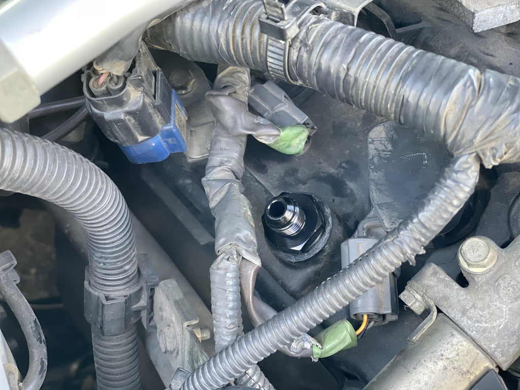 10AN to PCV Delete-Replacement Fitting for catchcan, blowby - Fits Nissan
