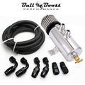 Universal Polished Oil Catch Can 2 Port -10AN Breather 750mL Baffle Tank