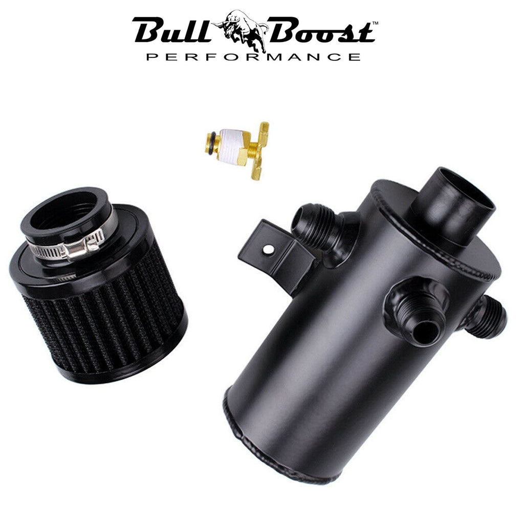 Universal Performance Oil Catch Can 3 Port -10AN Breather 750mL Baffle Tank