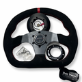Suede Steering Wheel + Short Hub Adapter Kit For Acura Honda Accord Civic CR-Z