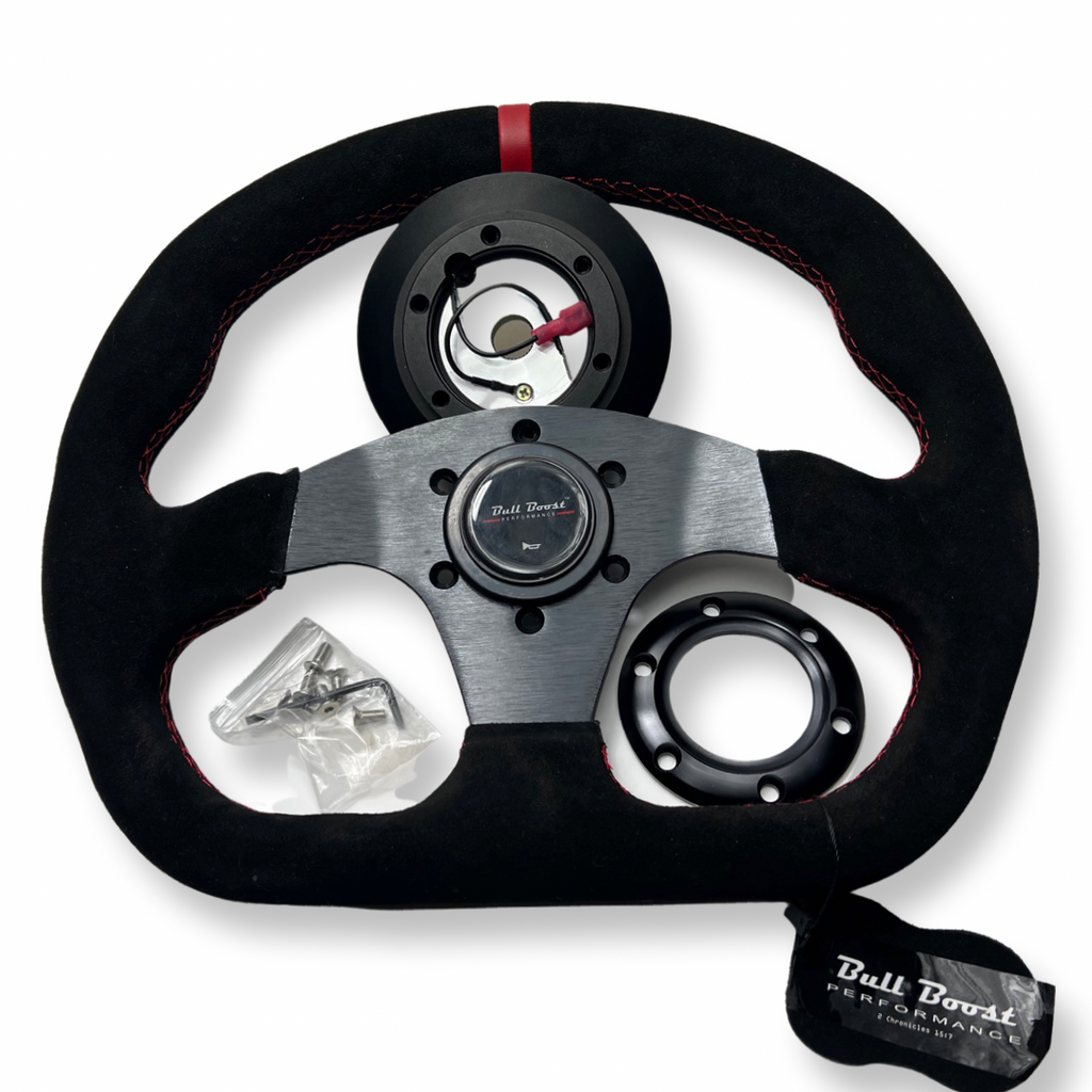 Suede Steering Wheel Short Hub Adapter Kit For Nissan 200X S13 S14 SR20 KA24