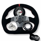 Suede Steering Wheel Short Hub Adapter Kit For Nissan 200X S13 S14 SR20 KA24