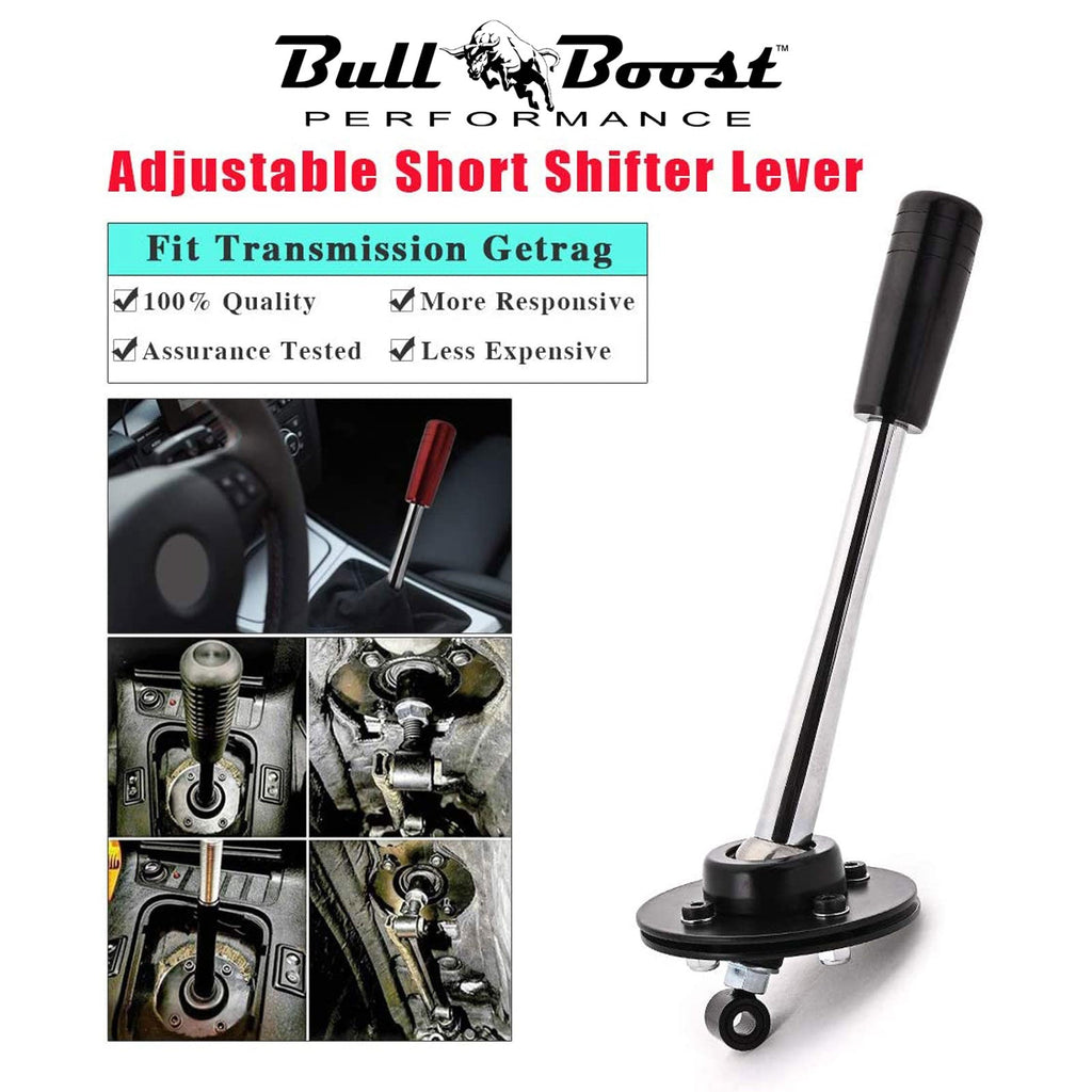 Performance Short Shifter Lever with Knob for 85-10 BMW 178mm Handle Black