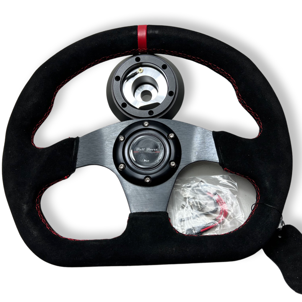Suede Steering Wheel + Short Hub Adapter Kit For BRZ FRS tC xB xD