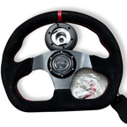 Suede Steering Wheel + Short Hub Adapter Kit For BRZ FRS tC xB xD