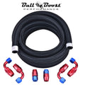 AN10 -10AN Fitting Stainless Steel Braided Oil Fuel Hose Line Kit 10Feet