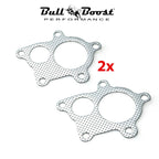 2 x T3 T4 5 Bolt Graphite Downpipe Gasket Turbo Manifold For Garrett Universal