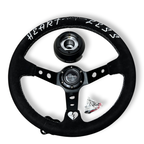 Suede Deep Dish Steering Wheel + Short Hub Adapter Boss Kit For Subaru BRZ FRS tC xB xD