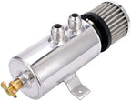 Universal Polished Oil Catch Can 2 Port -10AN Breather 750mL Baffle Tank