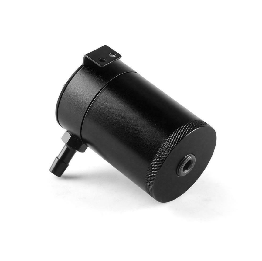 Billet Aluminum Baffled Oil Catch Can Reservoir Tank Racing 2-Port
