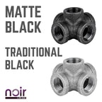 1/2 in. Prefinished Matte Black 5-Way Fitting