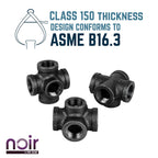 1/2 in. Prefinished Matte Black 5-Way Fitting