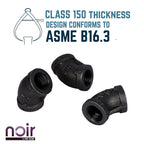 1/2 in. Prefinished Matte Black 45-Degree Elbow