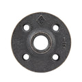 1/2 in. Prefinished Matte Black Floor Flange